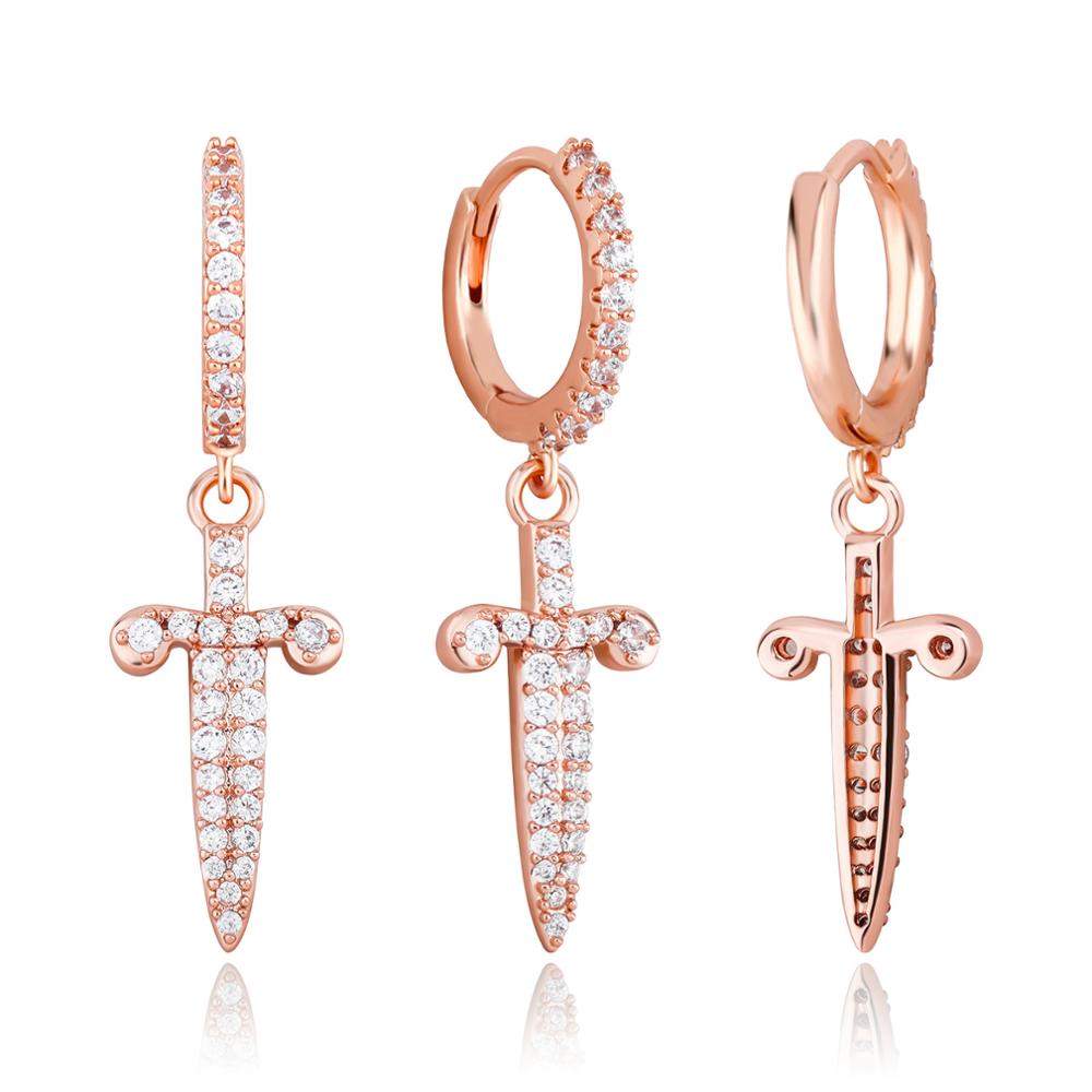 Charm Butterfly Hoop Earrings, 14K Gold Silver Crystal Butterfly Drop Dangle  Earrings for Women and Girls - Walmart.com